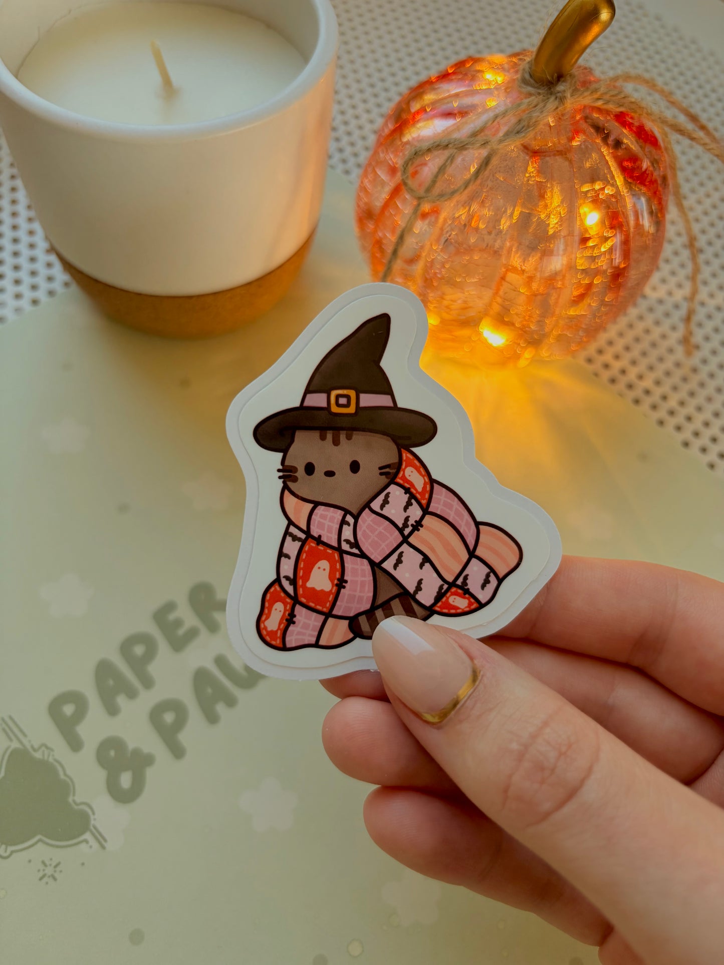 "Cozy Halloween" Vinyl Sticker