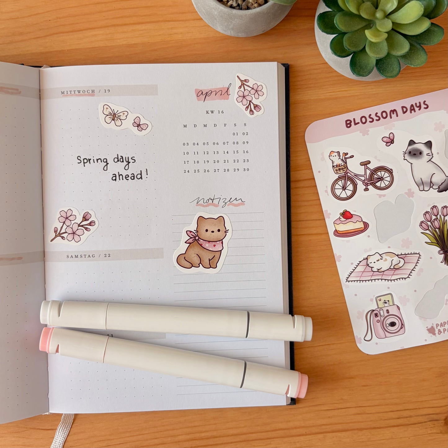 "Blossom Days" Stickerbogen