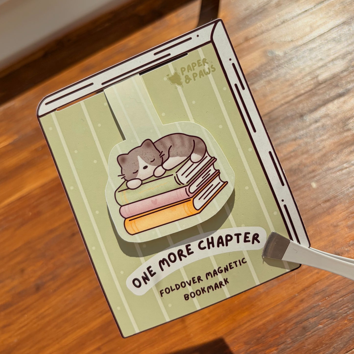 "One More Chapter" Magnetisches Foldover-Lesezeichen