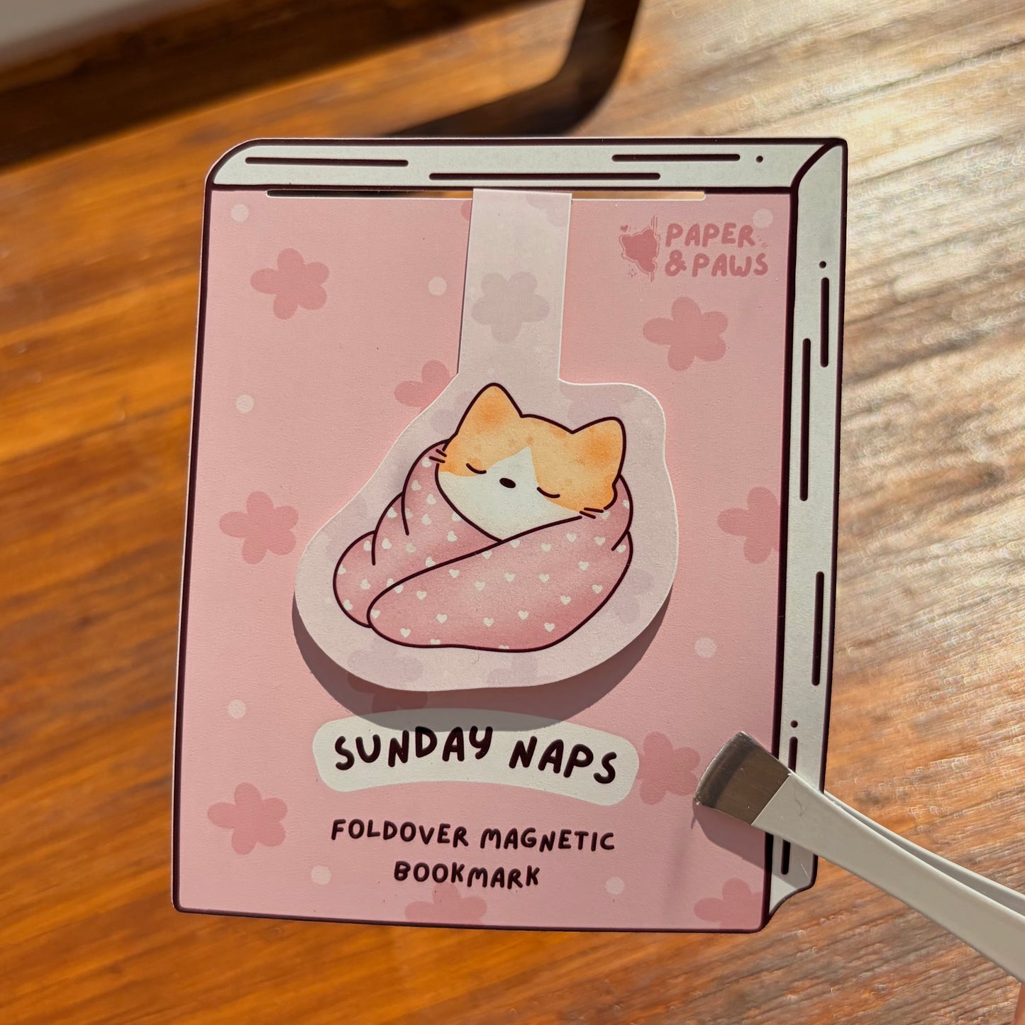 "Sunday Naps" Magnetisches Foldover-Lesezeichen