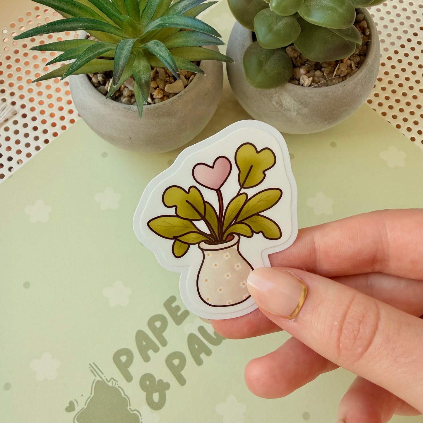 "Heart Plant" Vinyl Sticker